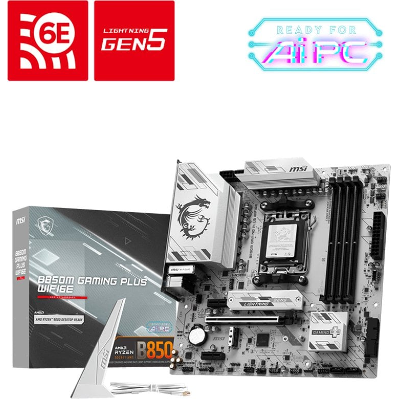MSI B850M GAMING PLUS WIFI6E AMD B850 Utor AM5 Mikro ATX