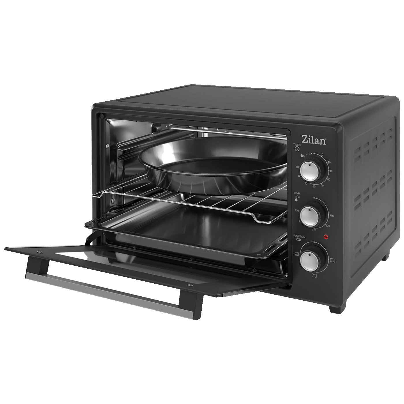 Zilan Mini pećnica sa grilom, zapremina 35 l, 1800 W, crna - ZLN5323 Gusto