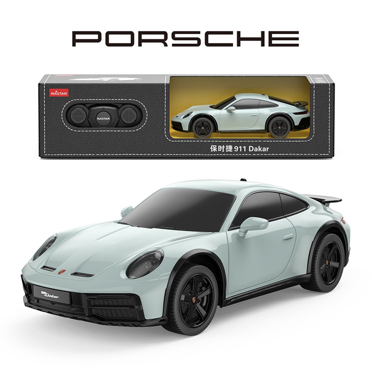 Licencirani auto na daljinsko upravljanje 1:24 Porsche 911 Dakar RASTAR - mint