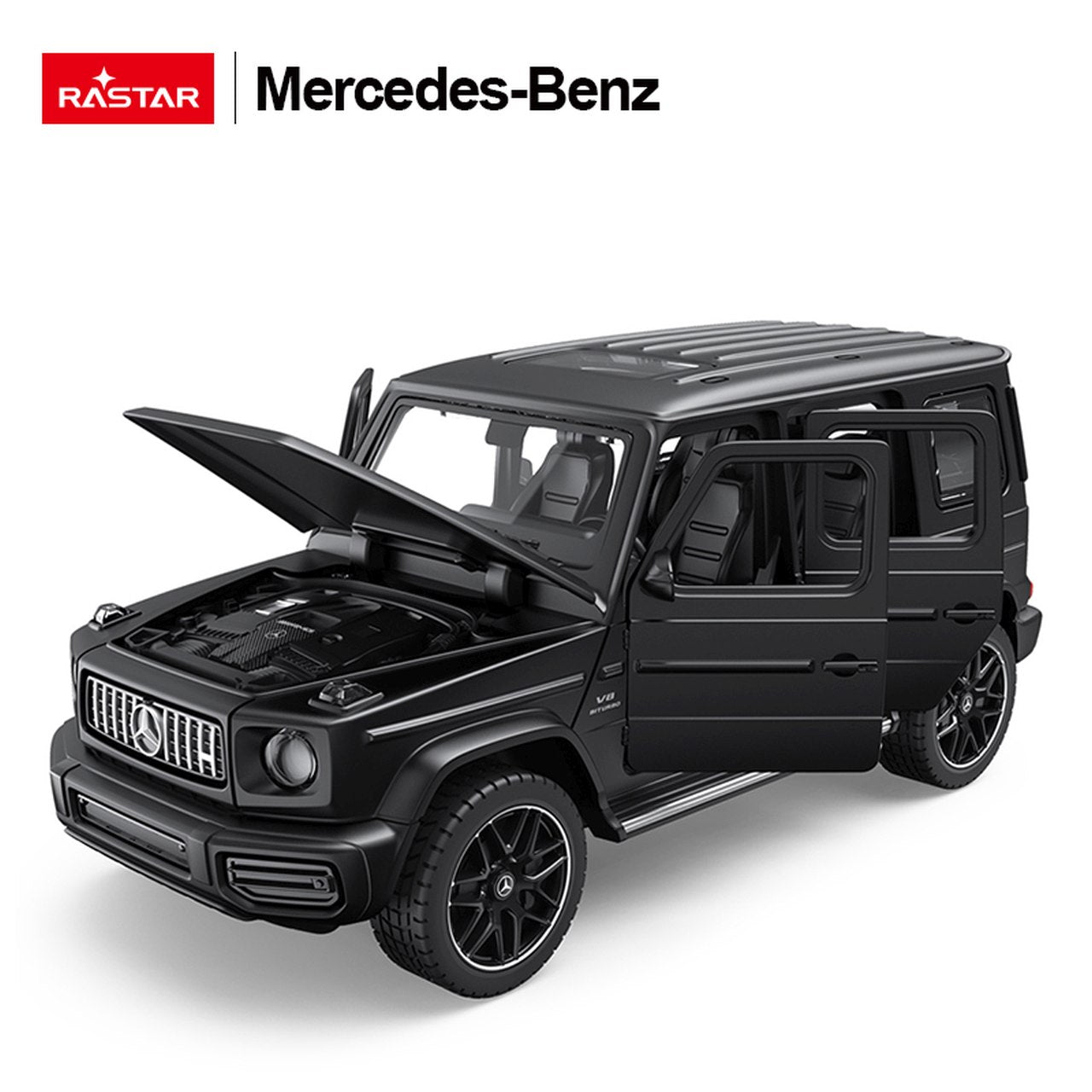 Licencirani metalni auto na daljinsko upravljanje 1:32 Mercedes AMG G63 RASTAR - crni