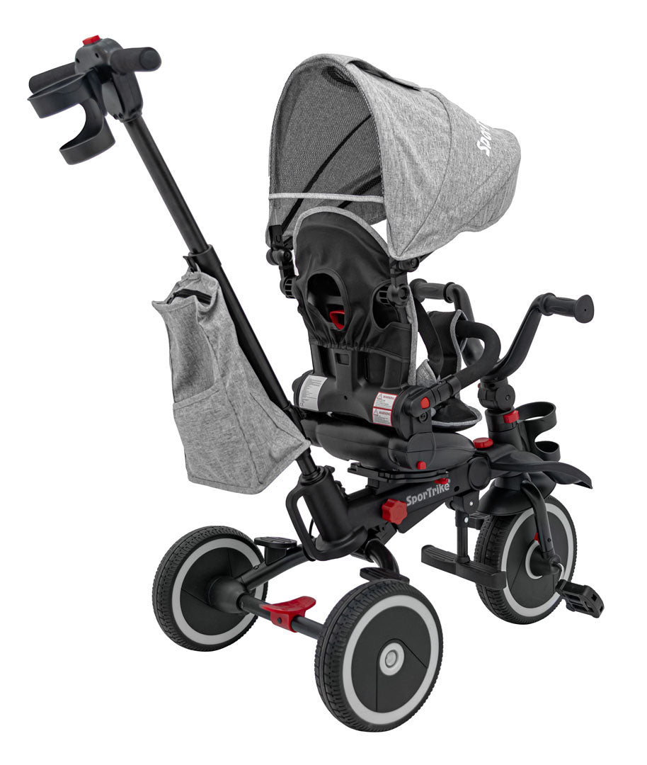 Dječji tricikl RIDER SPORTRIKE - Sivi