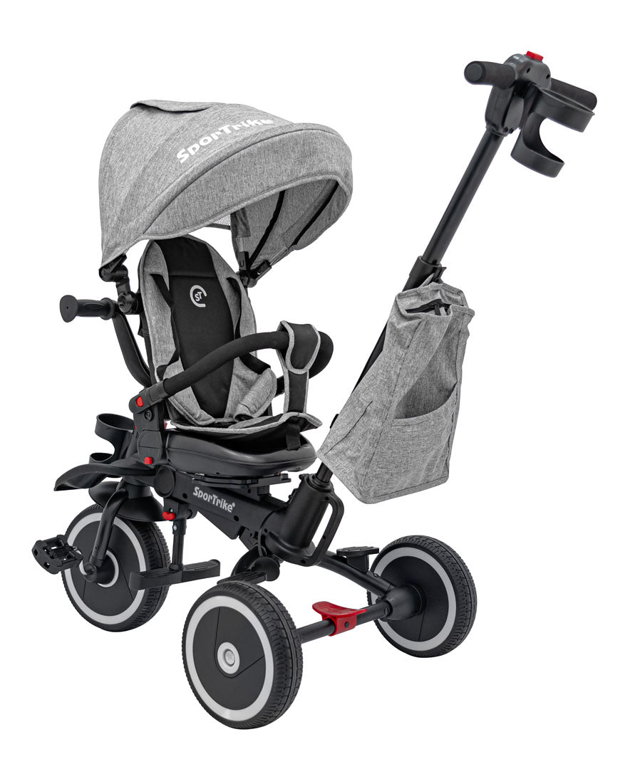 Dječji tricikl RIDER SPORTRIKE - Sivi