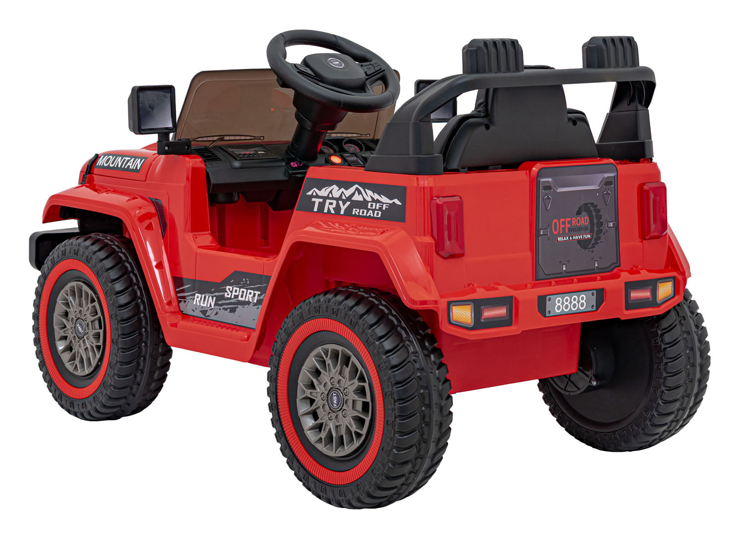 Auto na akumulator Off Road MOUNTAIN - crveni