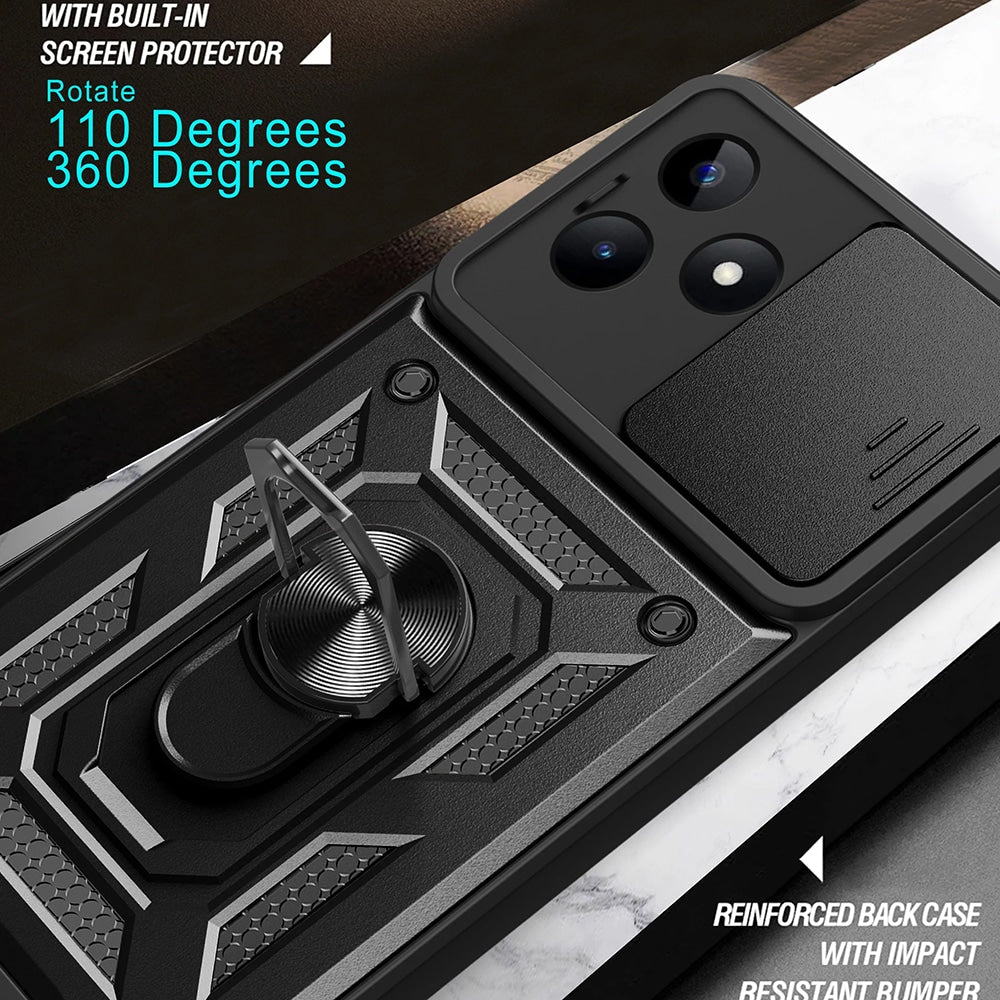 Techsuit – pouzdřené pouzdro CamShield pro Realme C53 – černé