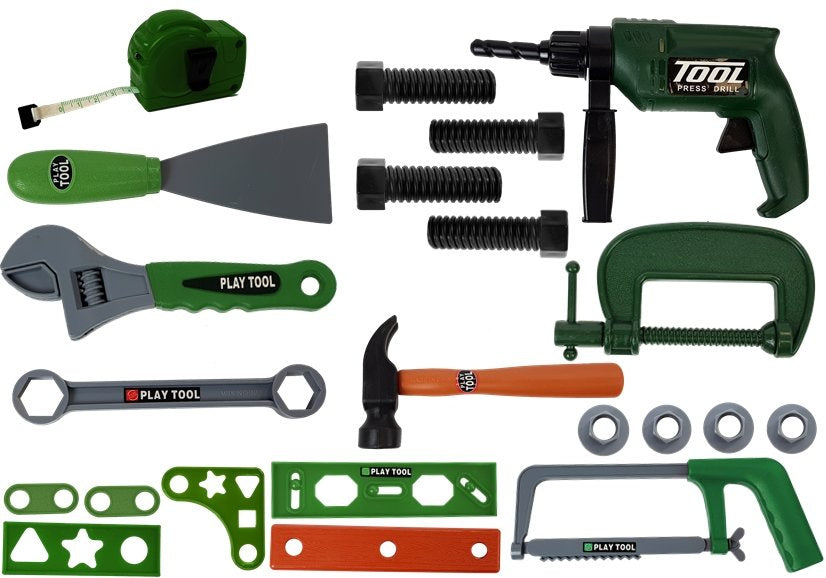 Dječji set alata u zelenom kovčegu - Tool