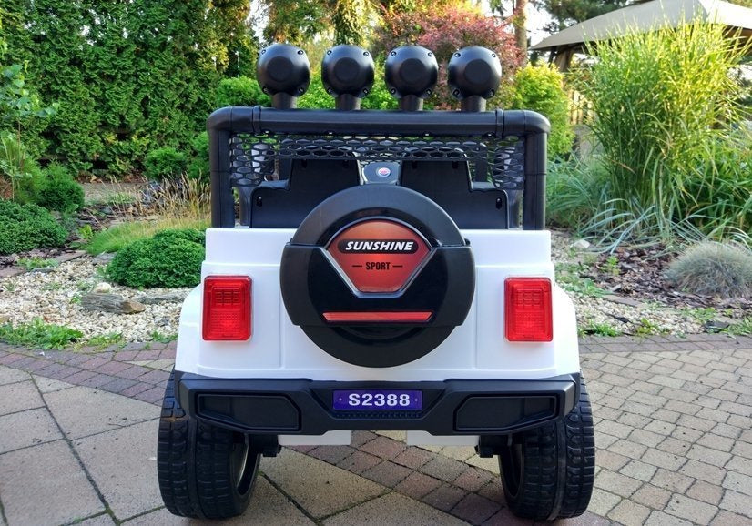 Auto na akumulator S2388 Jeep 4x4 - bijeli
