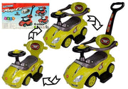 Dječja guralica Mega Car 3in1 - žuta