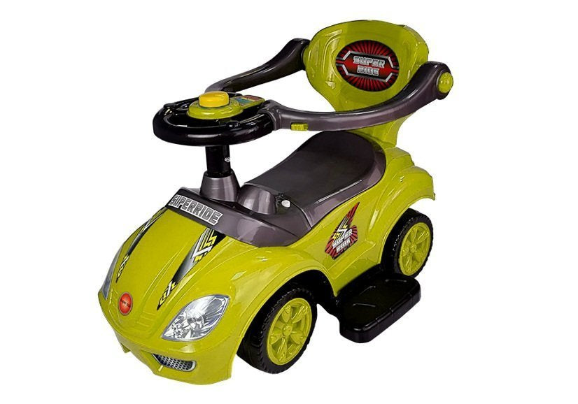 Dječja guralica Mega Car 3in1 - žuta