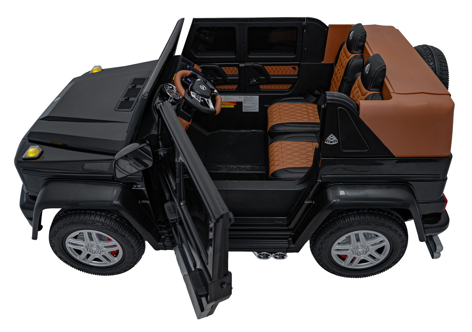 Licencirani auto na akumulator Mercedes Benz MAYBACH G650 4x4 - dvosjed -crni