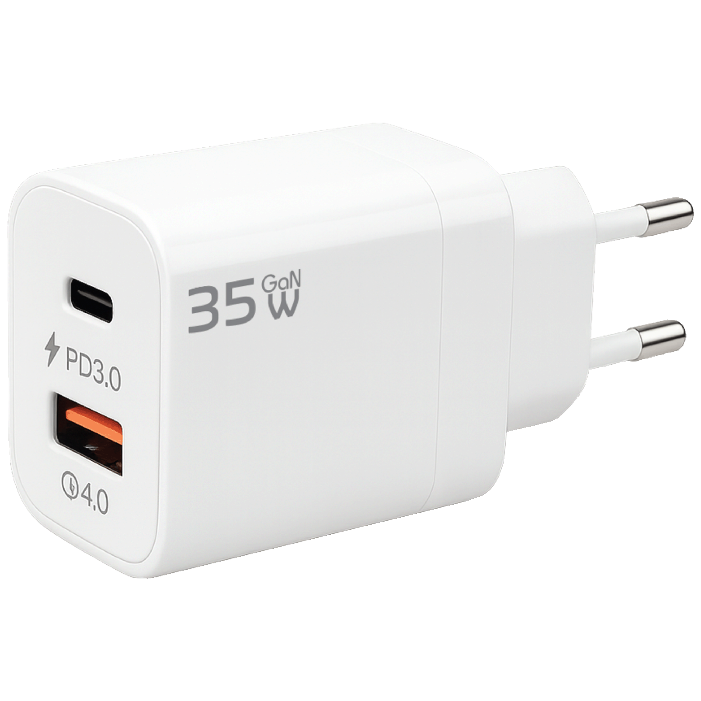 REDLINE Punjač kućni, 1 x USB-A, 1 x USB-C, brzi, 35W, GaN - GL-35W-AC