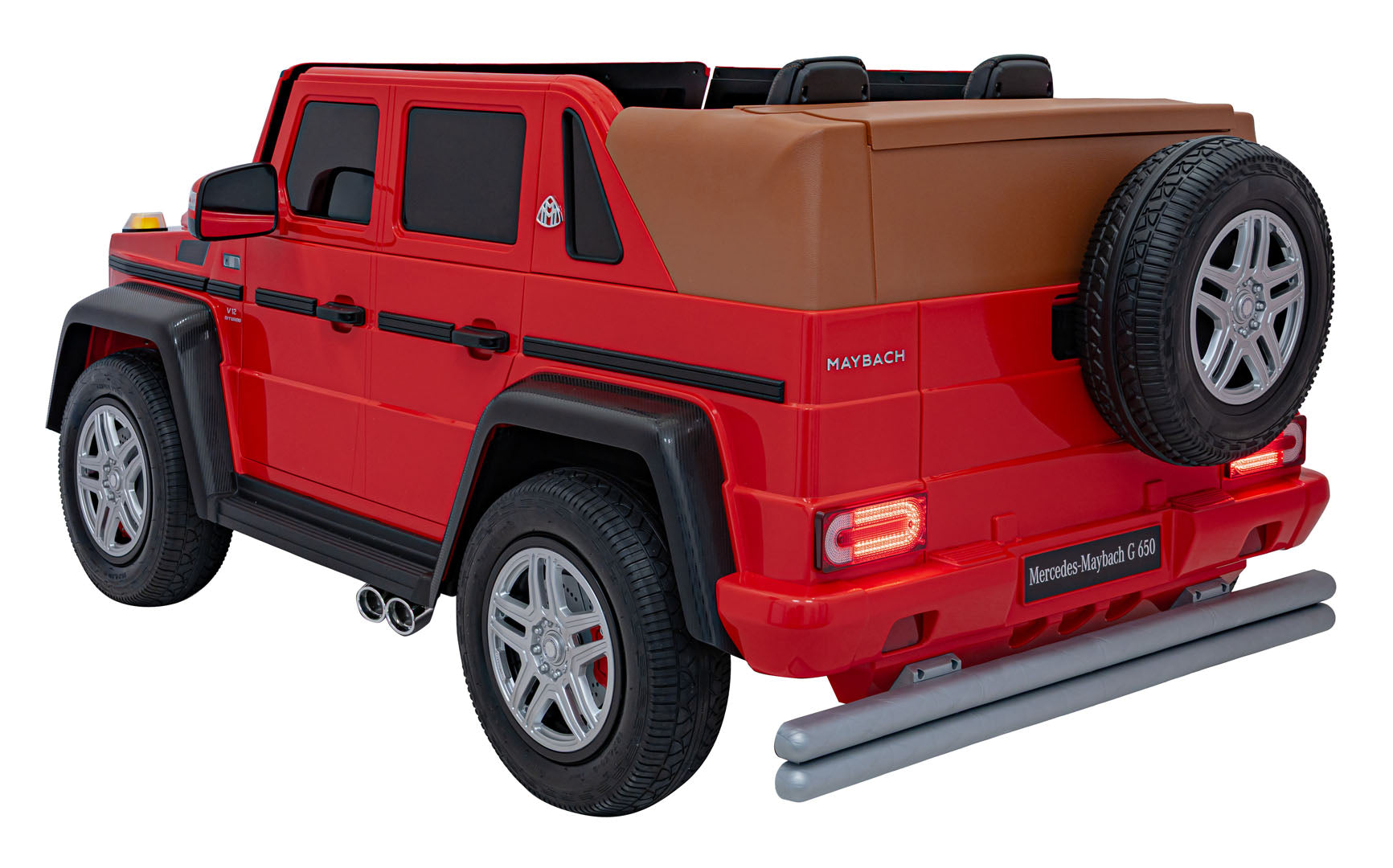 Licencirani auto na akumulator Mercedes Benz MAYBACH G650 STRONG - dvosjed - crveni