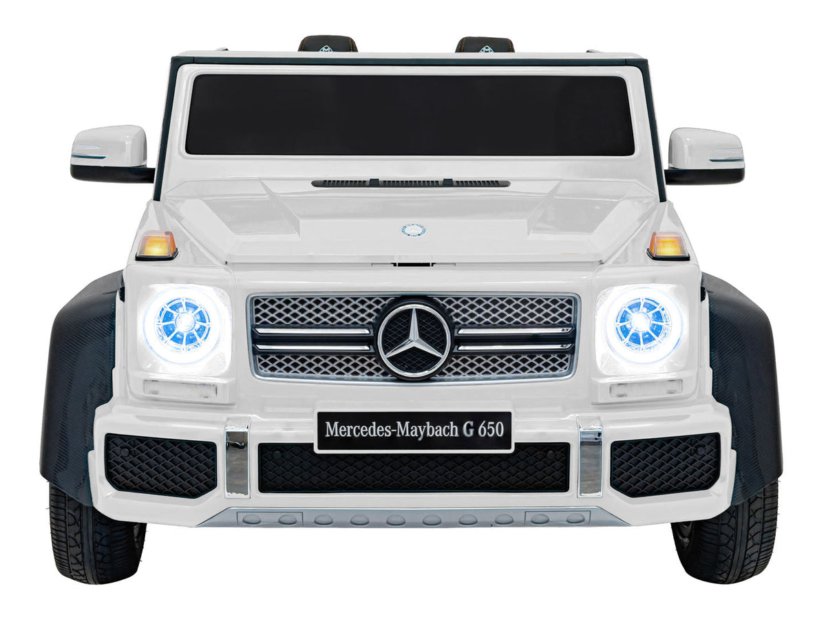Licencirani auto na akumulator Mercedes Benz MAYBACH G650 STRONG - dvosjed - Bijeli