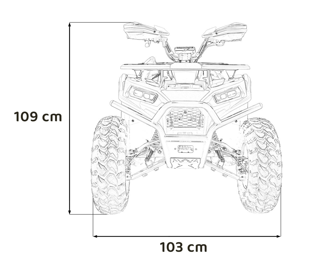 Quad na benzin 200CC PRO RIDER - narančasti