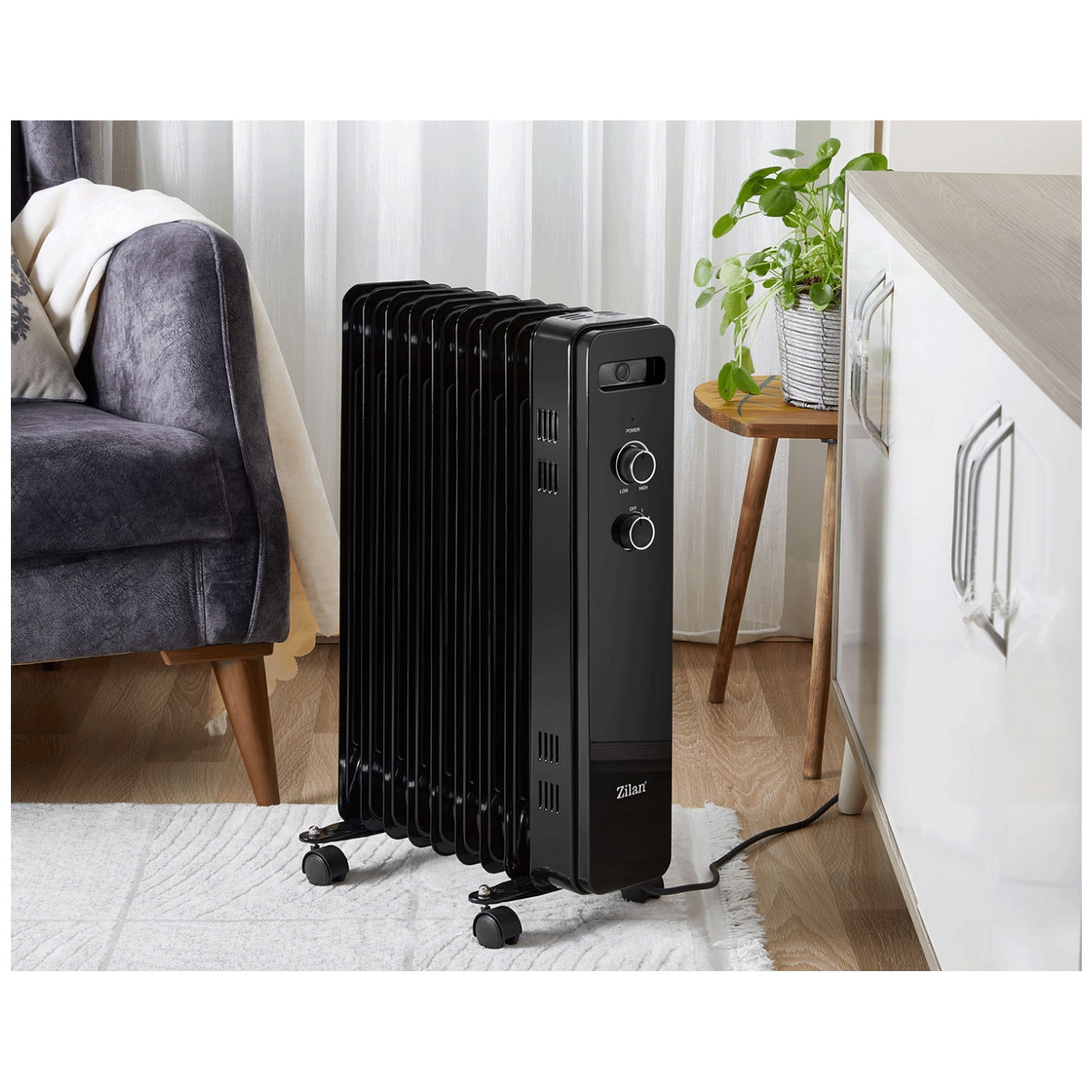 Zilan Radijator uljni, 2000 W, 9 rebara - ZLN8443