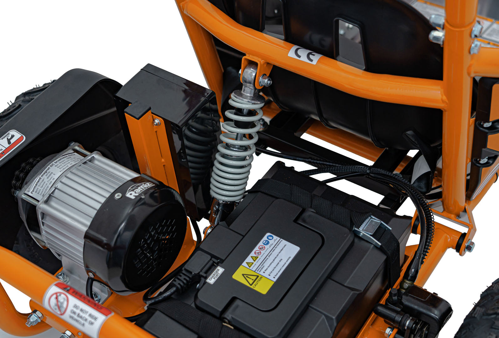 Go-kart na akumulator MAIGHTY 1000W - narančasti