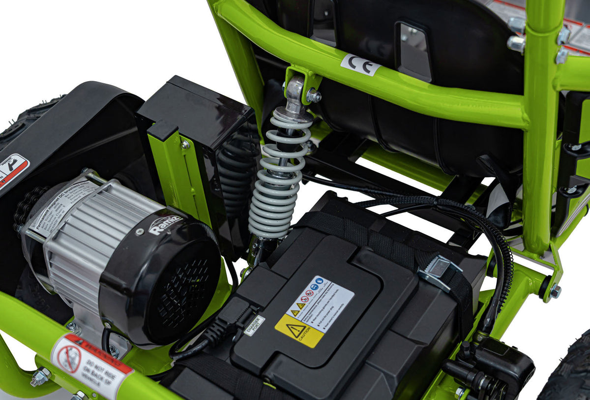 Go-kart na akumulator MAIGHTY 1000W - Zeleni
