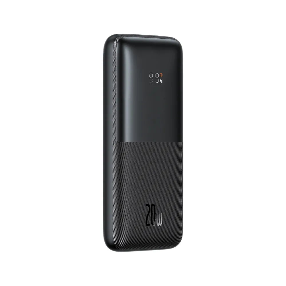 BASEUS powerbanka 10 000 mAh + USB A na typ C PD QC3.0 3A 20W PPBD040201 černá