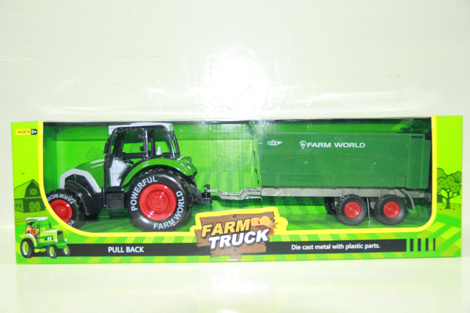 Traktor za igru sa zelenom prikolicom - Farmer Truck