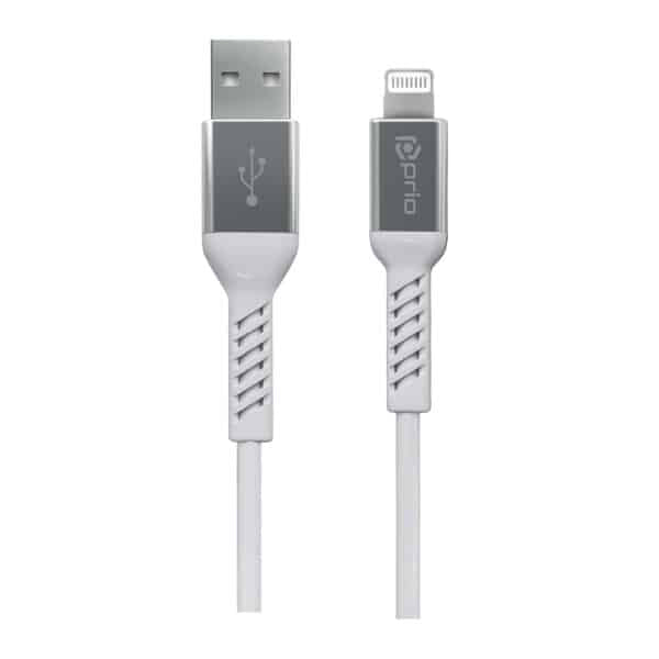 PRIO Charge & Sync USB-A na Lightning kabel, certifikace MFi, 2 m, bílý