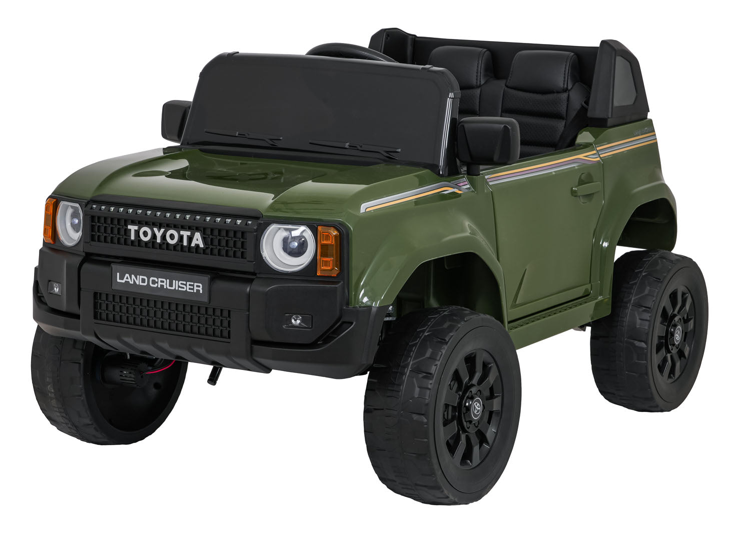 Licencirani auto na akumulator Toyota Land Cruiser PRADO 4x4 - tamno zeleni