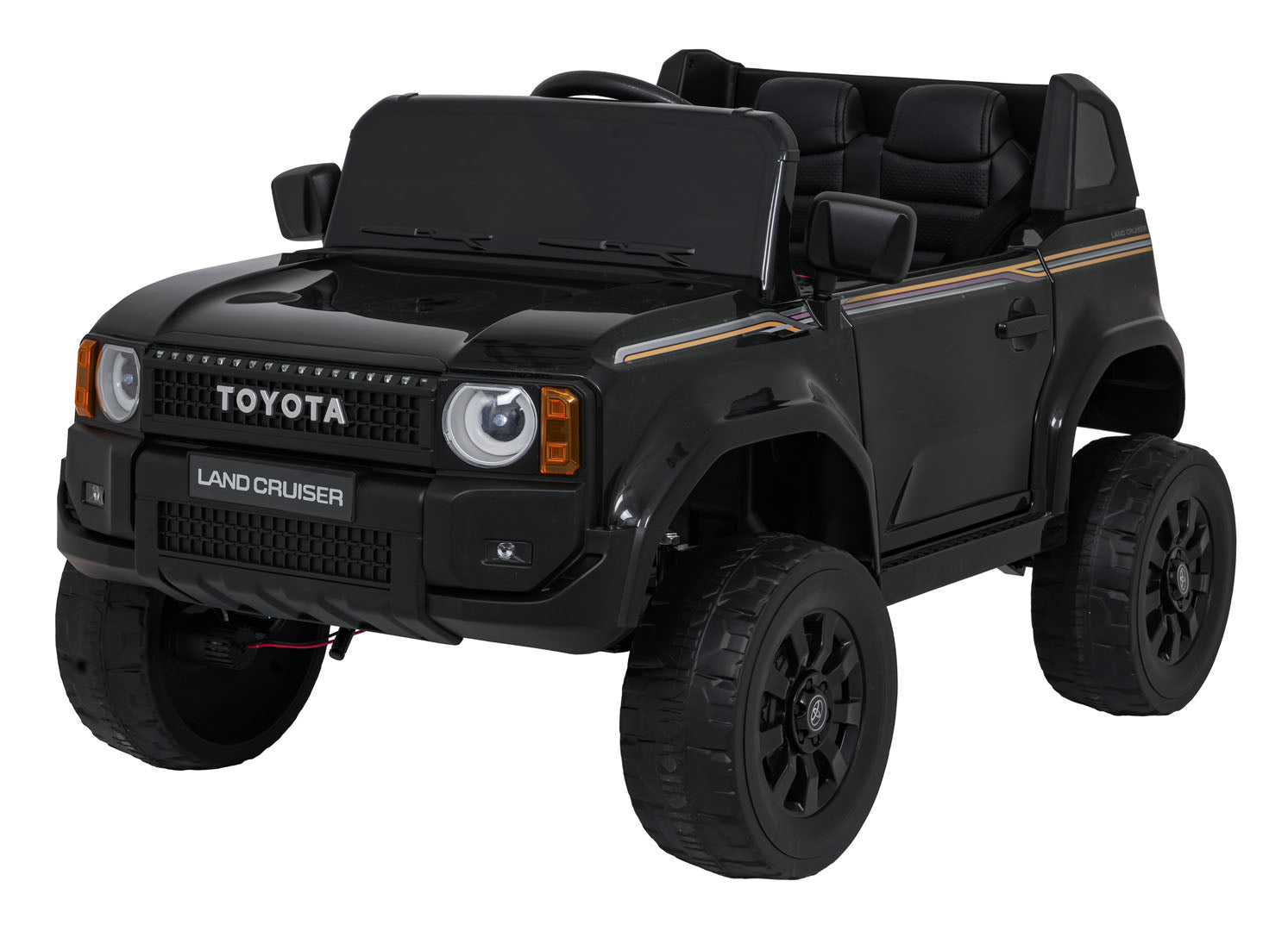 Licencirani auto na akumulator Toyota Land Cruiser PRADO 4x4 - crni
