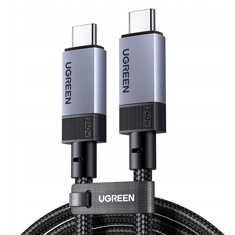 Ugreen 65175 USB kabel USB4 Gen 3x2 1 m USB C 40 Gbit/s 240 W Crno
