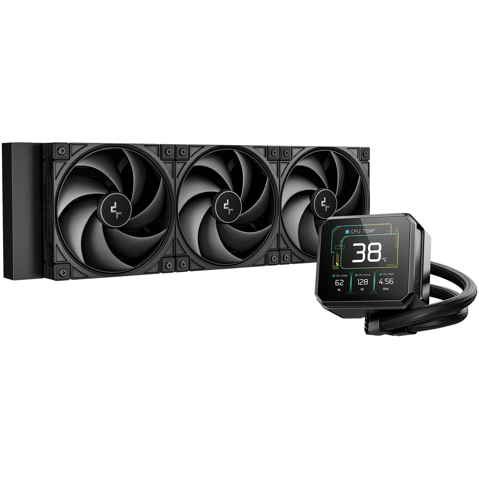 DeepCool Spartacus 360 Procesor Set za vodeno hlađenje 12 cm Crno