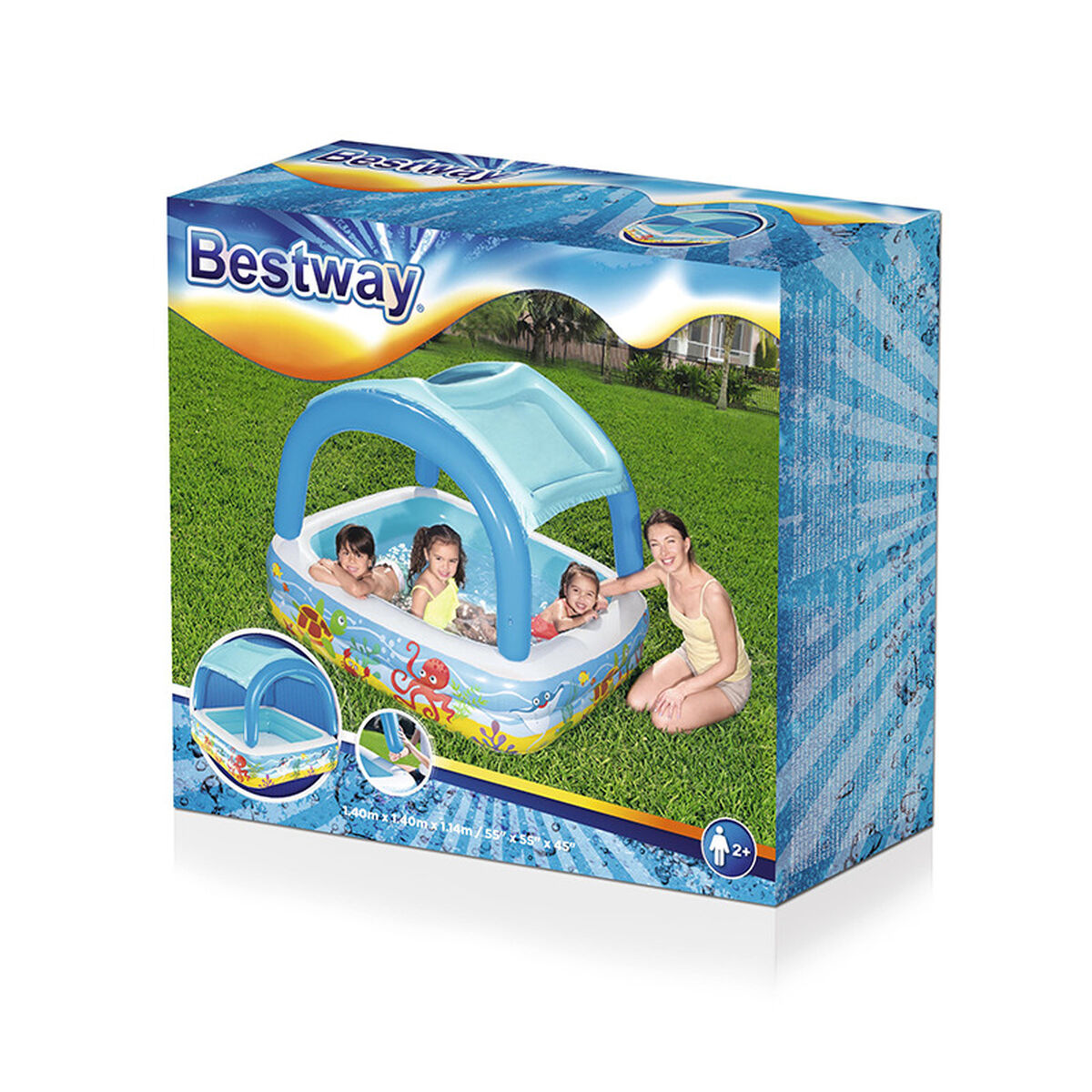 Dječiji bazen na napuhavanje Bestway 140 x 140 x 114 cm