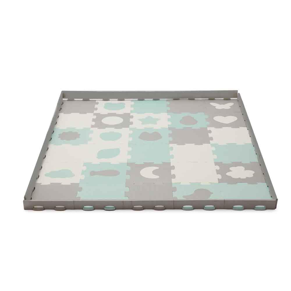 Kinderkraft puzzle LUNO oblici, mint