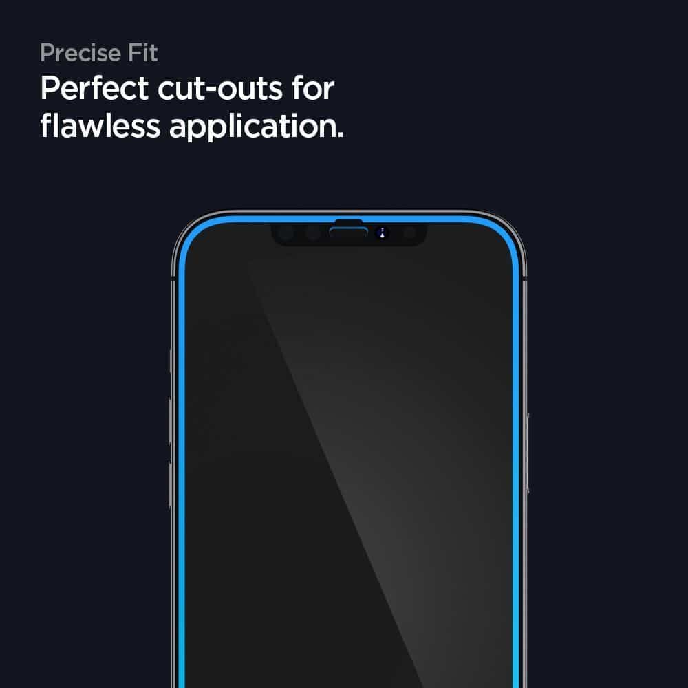 SPIGEN KALENÉ SKLO GLASS FC PRO IPHONE 12 PRO MAX ČERNÉ