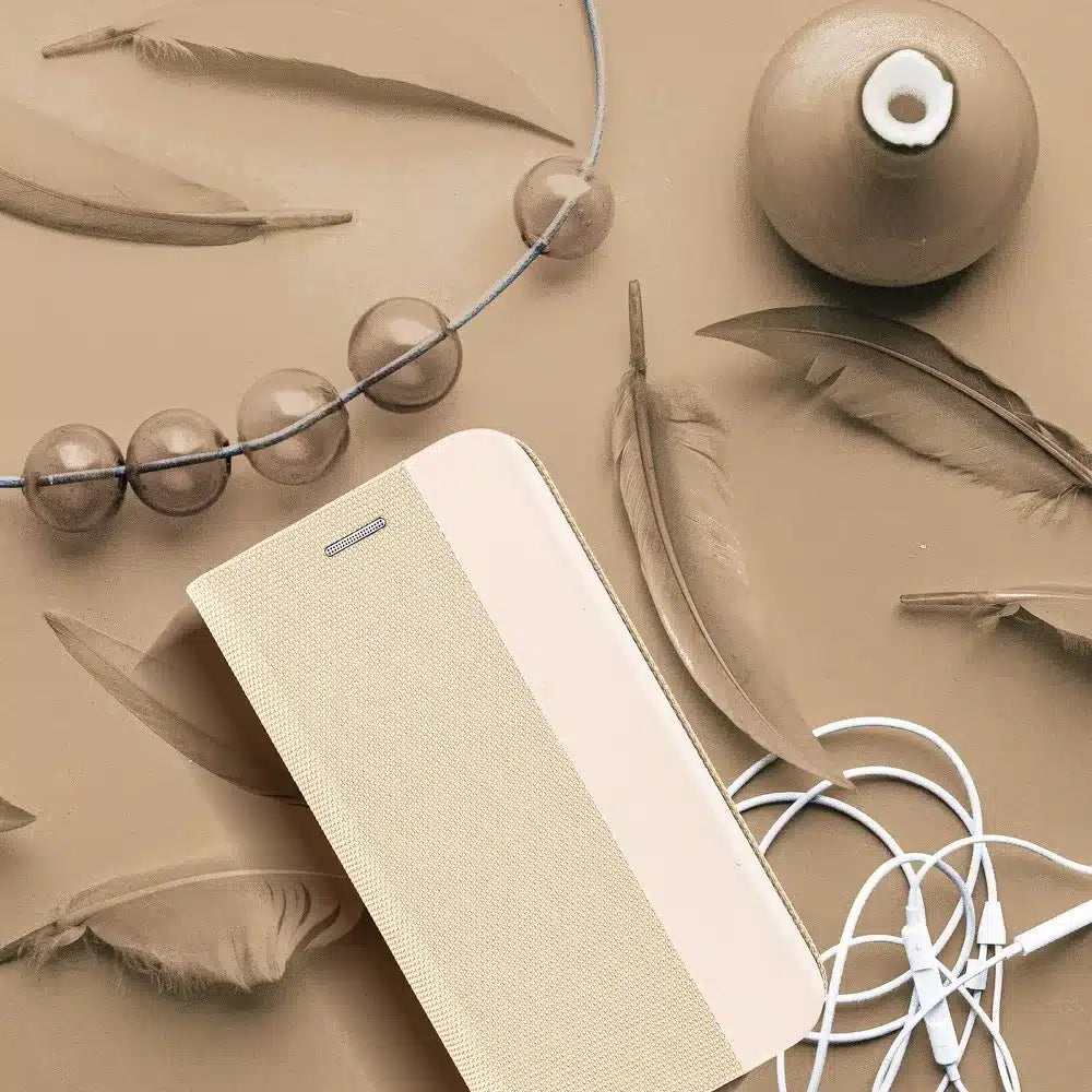 Pouzdro SENSITIVE Book s otevíráním do boku pro HUAWEI P30 Lite zlaté