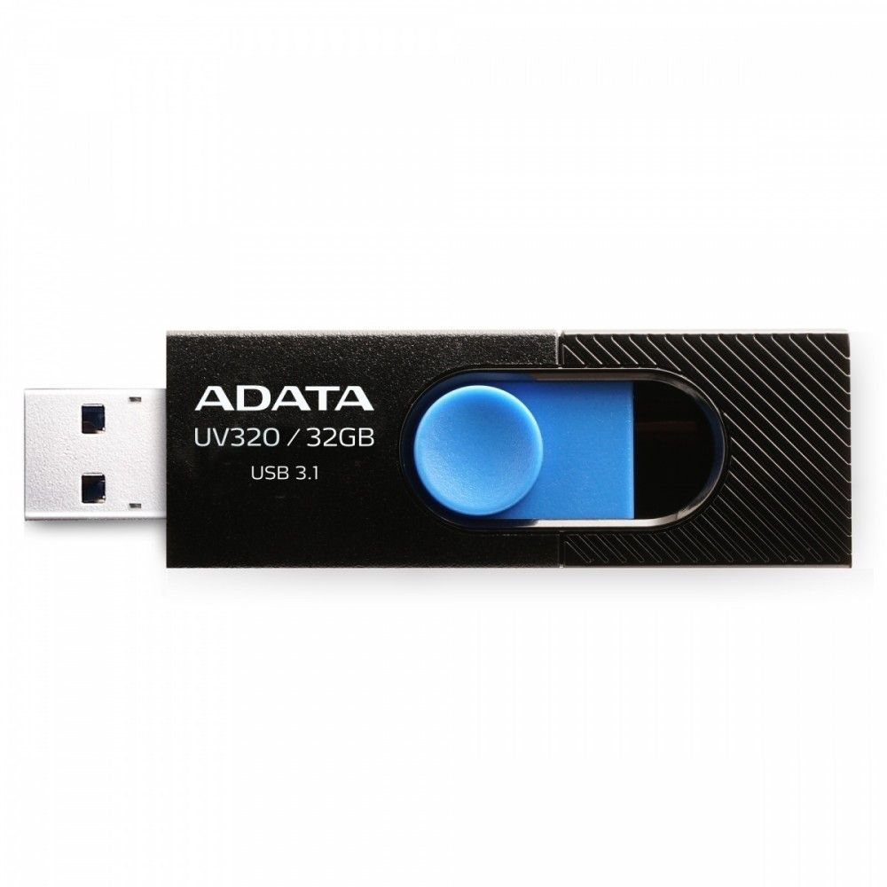 ADATA UV320 USB izbrisivi memorijski pogon 32 GB USB Tip-A 3.2 Gen 1 (3.1 Gen 1) Crno, Plavo