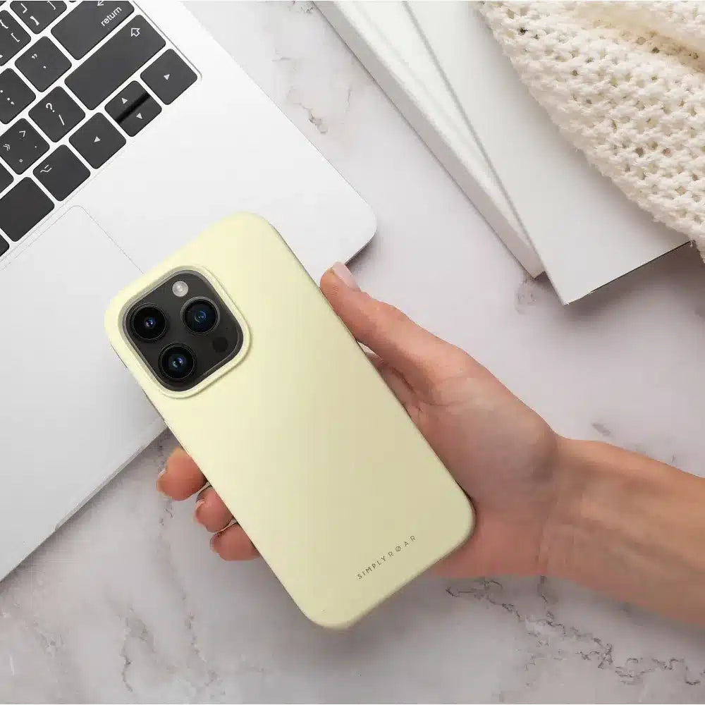 Roar Cloud-Skin pouzdro – pro iPhone 14 světle žluté