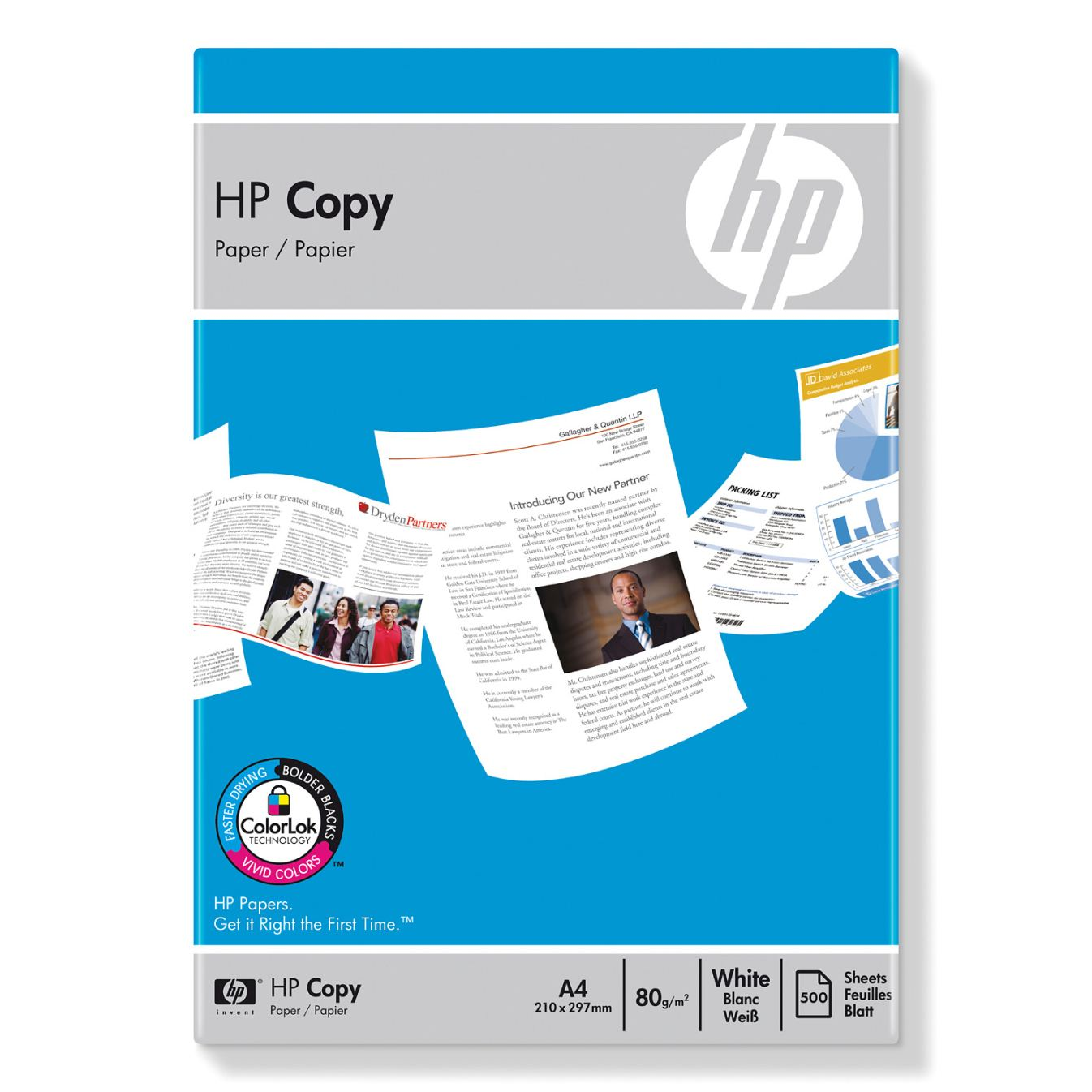 HP Papier Copy 80 g/m2 - 500 feuilles/A4/210 x 297 mm papir za ispis A4 (210x297 mm) Mat 500 listova