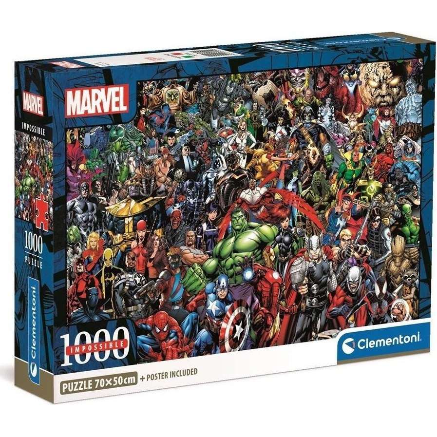 Clementoni Marvel Slagalica 1000 kom Karte