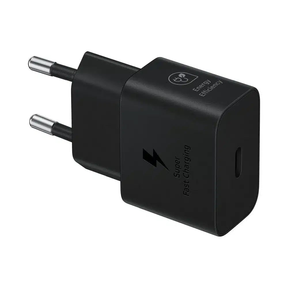 Originální síťová nabíječka Samsung GaN super rychlá nabíječka EP-T2510NBEGEU USB-C 3A 25W černá