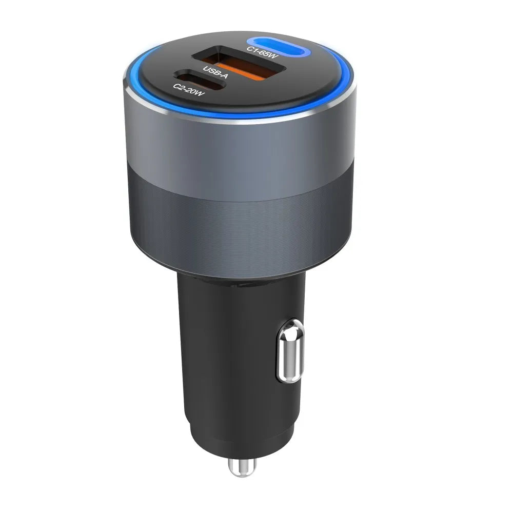 FORCELL F-ENERGY Alu - nabíječka do auta 85W PD+QC4.0+SAM SFC 2.0, 2xUSB C+USB A