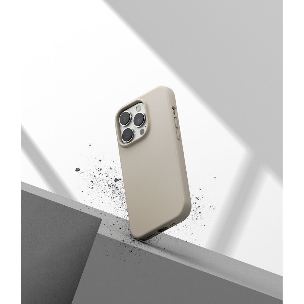 RINGKE SILIKONOVÉ POUZDRO PRO IPHONE 14 PRO STONE