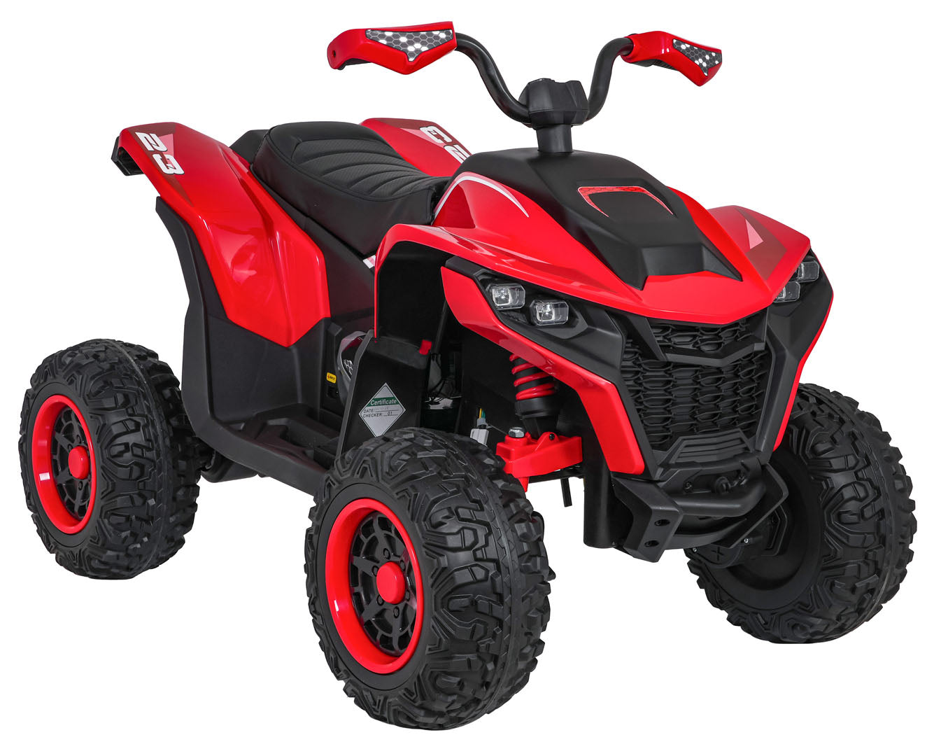 Quad na akumulator Fast Wheel 4x4 - crveni