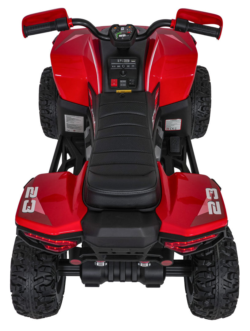 Quad na akumulator Fast Wheel 4x4 - crveni