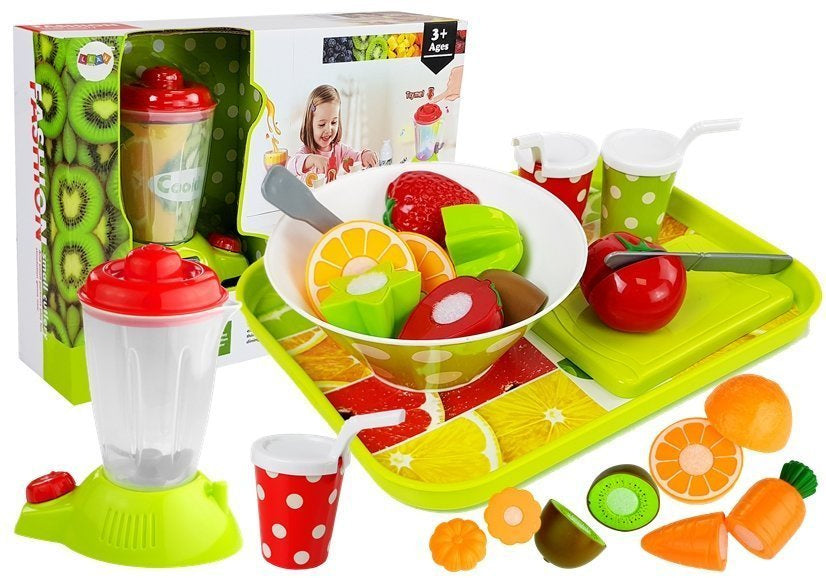 Set povrća i voća s blenderom za igru - zeleni