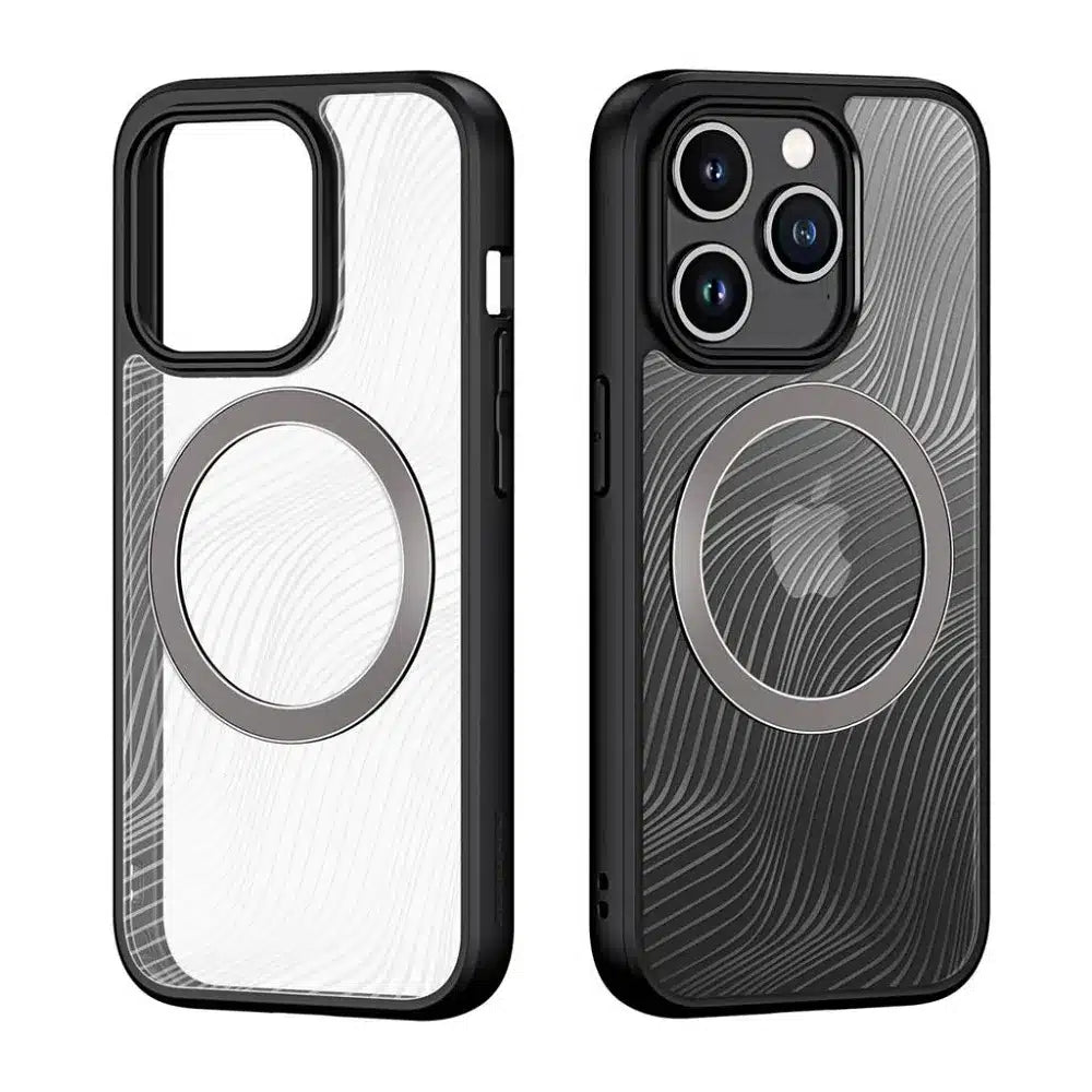 DUX DUCIS Aimo Mag – obrněný kryt kompatibilní s MagSafe pro Apple iPhone 15 Pro černý