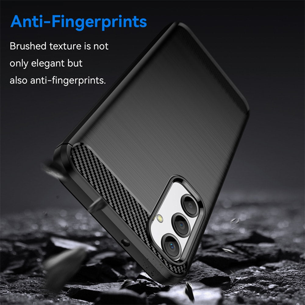 Techsuit Carbon Silicone kryt pro Samsung Galaxy A15 4G / A15 5G – černý