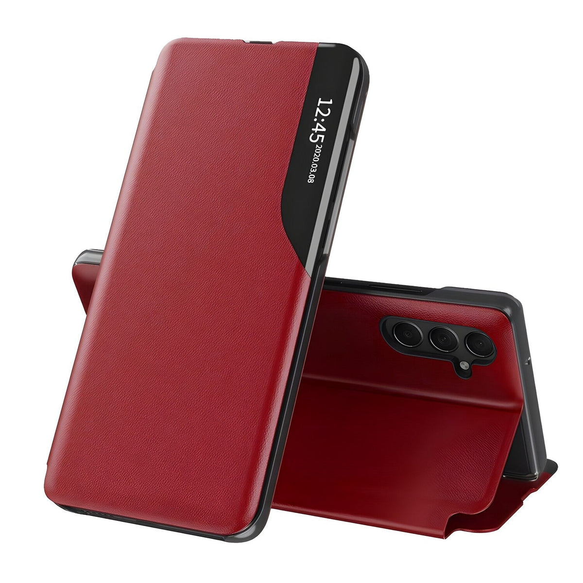 Elegantna knjižna futrola View Case za Samsung Galaxy A15 - Crvena