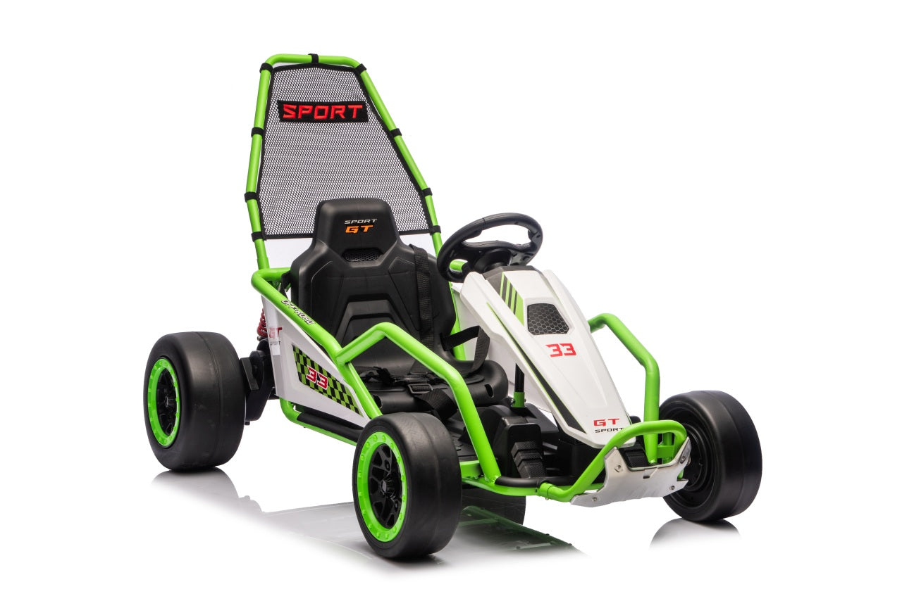 Go-Kart na akumulator TORNADO Drift - zeleni