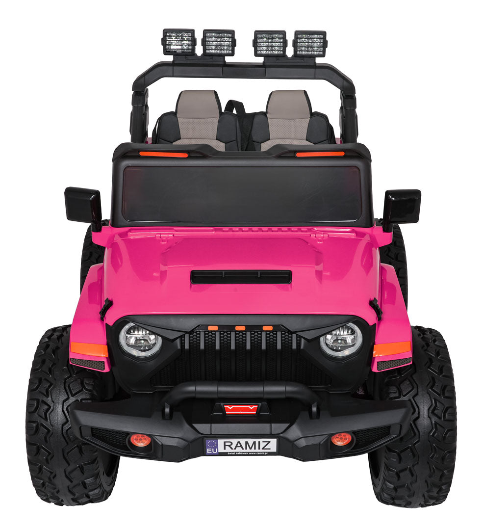 Auto na akumulator Extreme Sport 4x4 s podesivom dužinom vozila - dvosjed - rozi