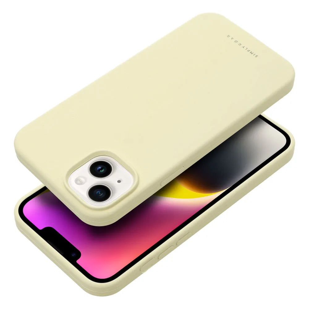 Roar Cloud-Skin pouzdro – pro iPhone 14 světle žluté