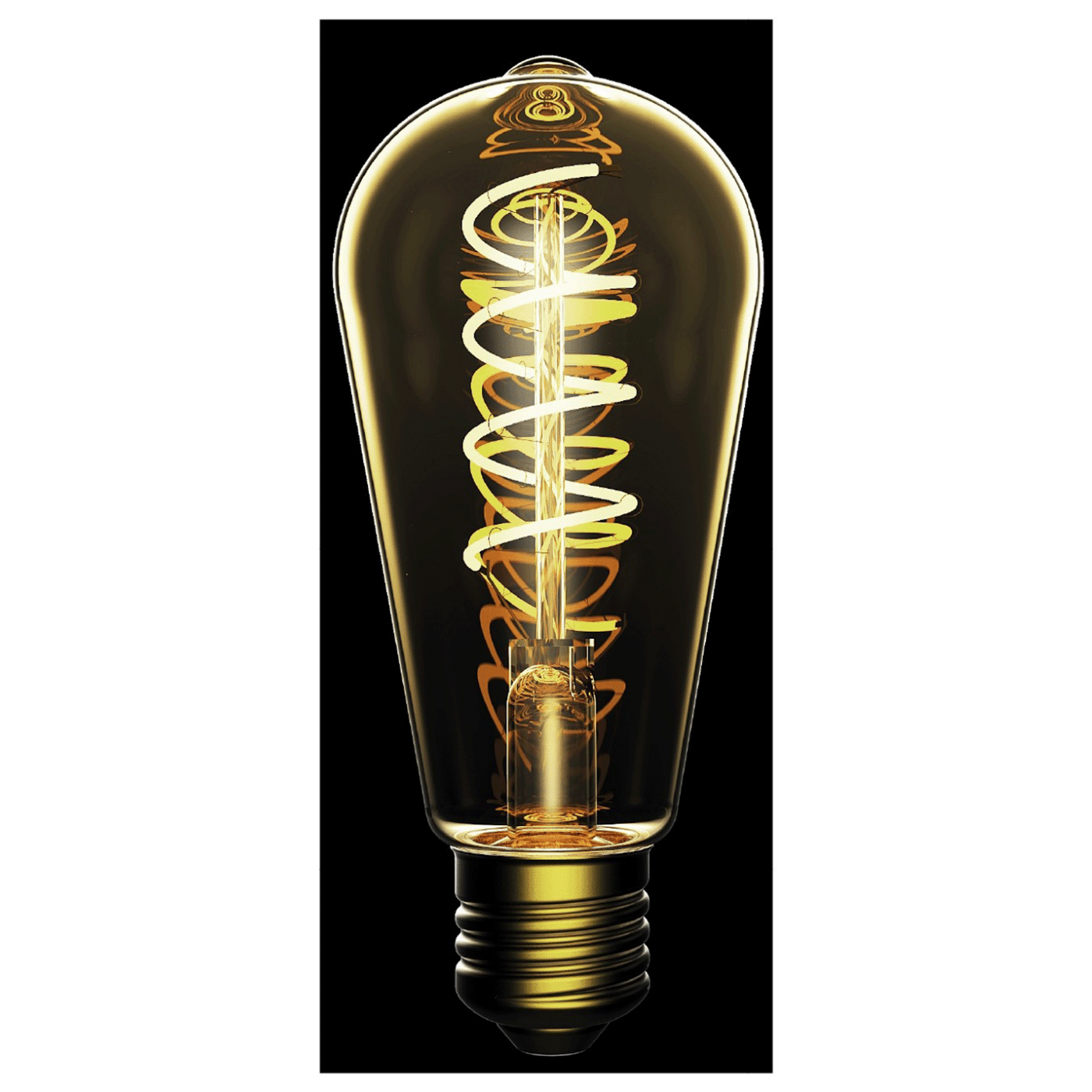 Avide Žarulja,LED,4.5W,E27,2700K,230V AC,topla bijela svjetlost - Soft Filament ST58 4.5W E27
