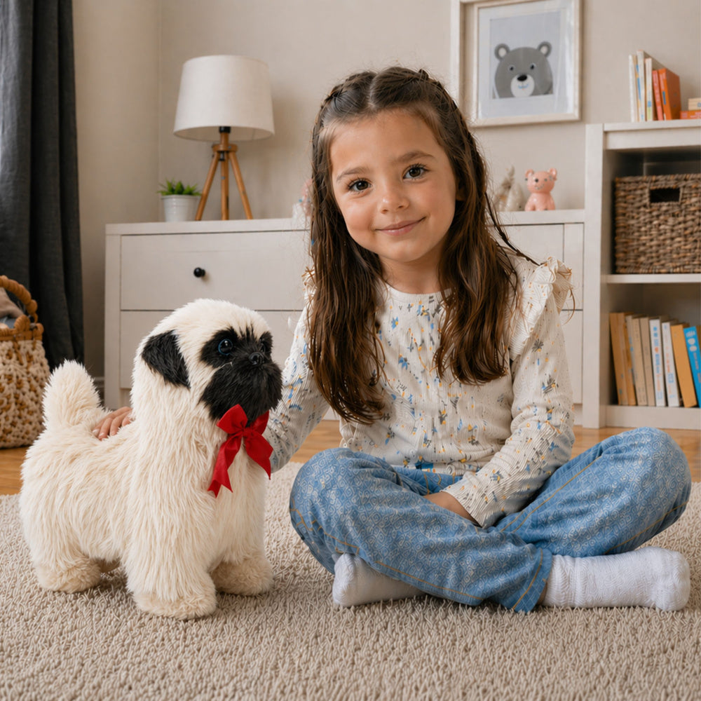 Interactive Dog Pug Moves, Barks