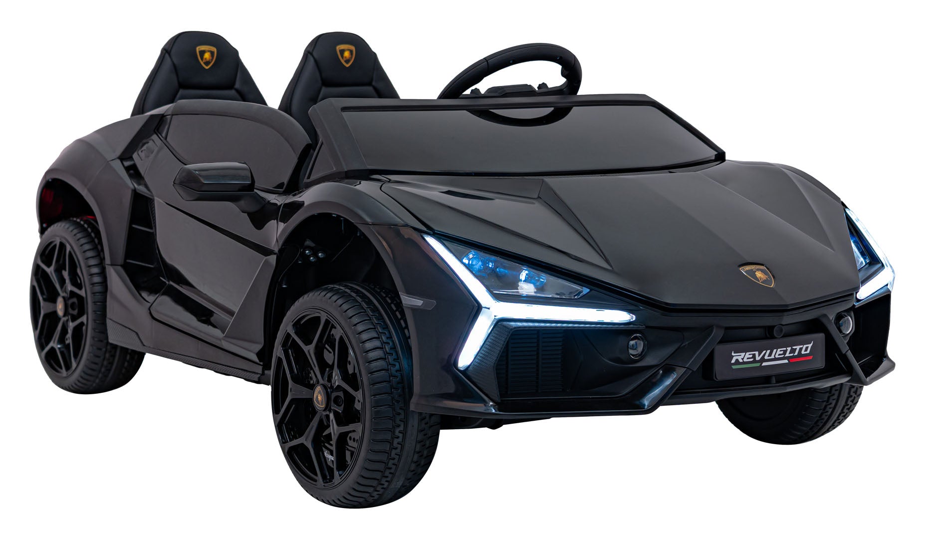Licencirani auto na akumulator Lamborghini Revuelto XL 4x4 - dvosjed - crni